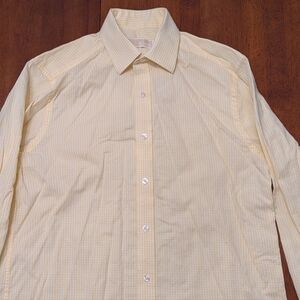 Michael Kors Light Yellow Checkered Shirt